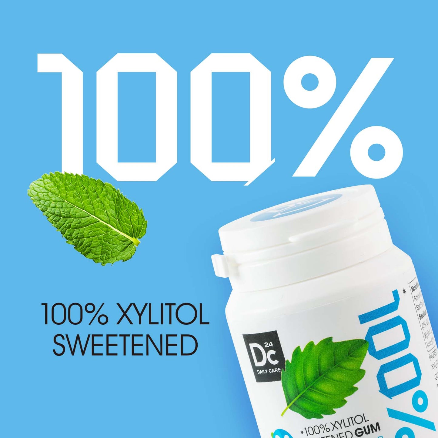 100% Xylitol Sweetened Gum Peppermint (pack of 2)