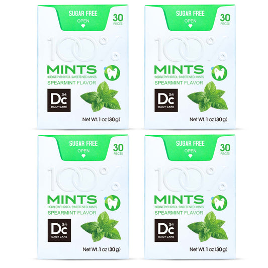 DC24 Daily Care Erythritol Mints-Spearmint (Pack of 4)