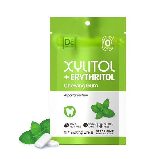 DC24 Daily Care Xylitol and Erythritol Gum Spearmint Flavor, pack of 1