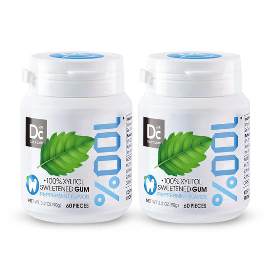 100% Xylitol Sweetened Gum Peppermint (pack of 2)